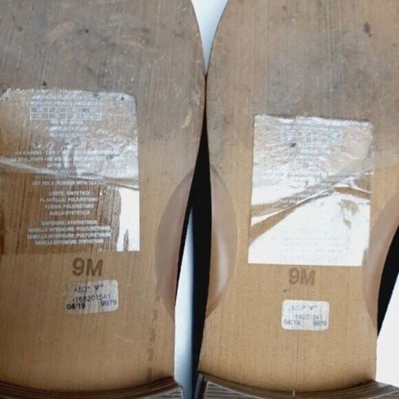 AEO American Eagle Flat slip-on Shoes Mules Black Faux Suede Sz 9 - Picture 13 of 13